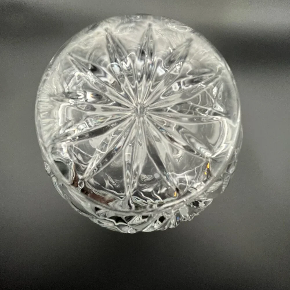Vintage 9” Bavarian Crystal Vase Nachtmann Germany. Marked‎ label